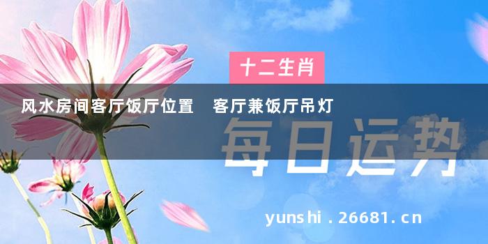 风水房间客厅饭厅位置 客厅兼饭厅吊灯